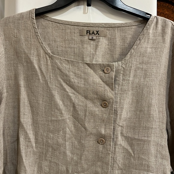 Linen Flax Top Size Small - Picture 6 of 6